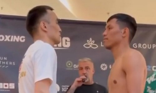 Казахстанский боксер прошел взвешивание перед боем в Чехии. Видео