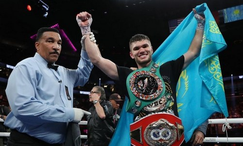 Казахстанец из команды Головкина узнал отличные новости после завоевания титулов IBF и WBC