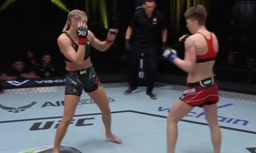 Видео полного боя c мощным дебютом уроженки Казахстана в UFC