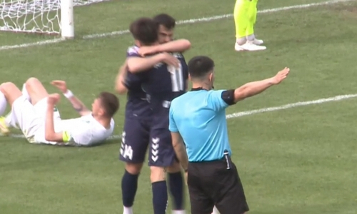 Видео гола Панцулая матча Премьер-Лиги «Мактаарал» — «Каспий»