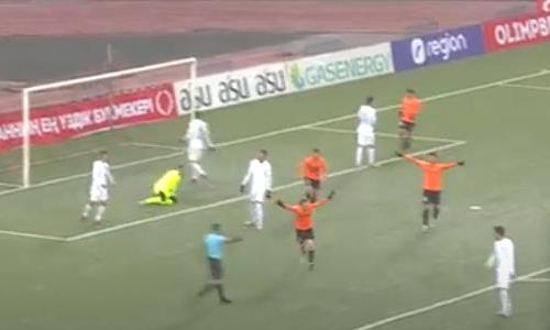 Видео гола Алишаускаса матча Премьер-Лиги «Шахтер» — «Мактаарал»