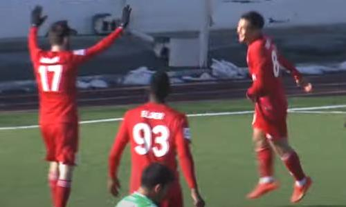 Видео второго гола Кенесова матча Премьер-Лиги «Актобе» — «Атырау» 