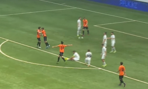 Видео гола Перцуха матча Кубка Казахстана «Окжетпес» — «Шахтер»