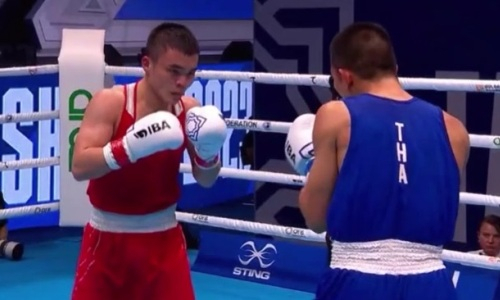 Видео первой победы Казахстана на чемпионате мира по боксу в Ташкенте