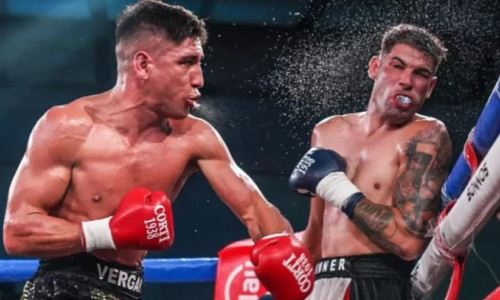 Жестким нокаутом закончился бой непобежденного чемпиона за титул в весе Головкина и Алимханулы. Видео