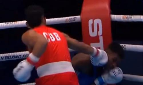 Нокаут в первом раунде состоялся в бою Кубы на ЧМ-2023 по боксу. Видео