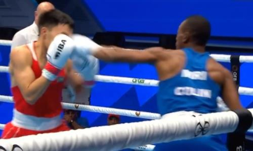 Обидчик казахстанского боксера попал на чемпиона из Узбекистана на ЧМ-2023