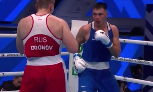 Видео боя с нокдауном, или Как Кункабаев пустил кровь олимпийскому чемпиону на ЧМ-2023