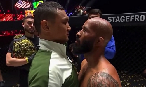 Кайрат Ахметов бросил вызов легендарному чемпиону в октагоне и получил ответ. Видео