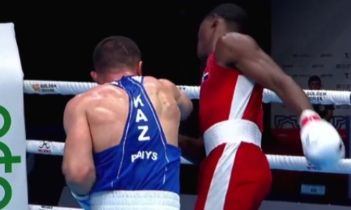 Видео полного боя с нокдауном вице-чемпиона Азии из Казахстана на ЧМ-2023 по боксу