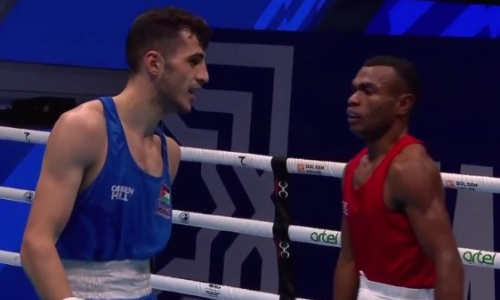 Чемпион Азии легко вышел в четвертьфинал после победы над казахстанцем на ЧМ-2023 по боксу