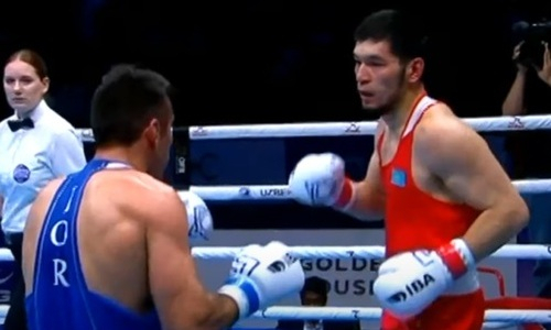 Видео полного боя казахстанца с действующим чемпионом за медаль ЧМ-2023 по боксу