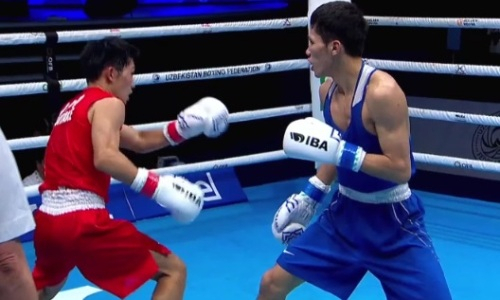 Видео боя чемпиона мира из Казахстана за медаль ЧМ-2023 по боксу