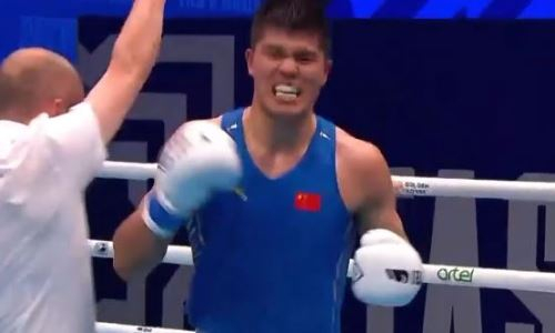 «Огонь». Зверский нокаут казахского боксера на ЧМ-2023 поразил IBA. Видео