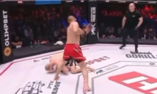 Видео боя файтеров из Казахстана и России с фантастическим камбэком в первом раунде