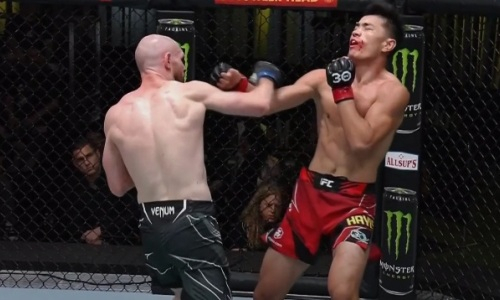 Видео брутального нокаута казаха из UFC оскорбившим казахстанских фанатов российским бойцом