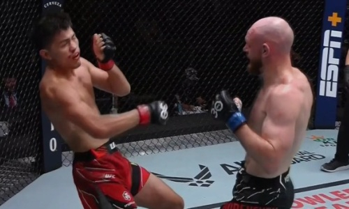 Видео полного боя казаха в UFC с тяжелым избиением и нокаутом