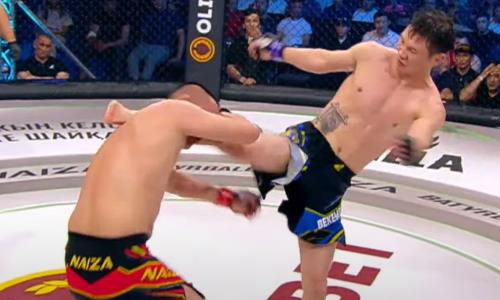 «Шах казах» провел бой с казахстанским «Мотиватором» на турнире MMA