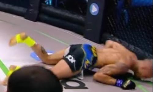 Зверским нокаутом закончился бой экс-чемпиона лиги Хабиба в Казахстане. Видео