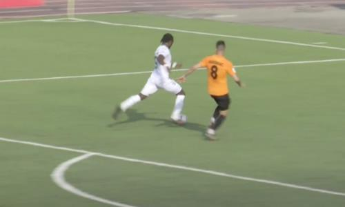 Видео гола Эффионга матча Премьер-Лиги «Атырау» — «Шахтер»