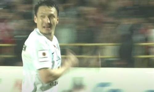 Видео гола Тагыбергена матча Кубка Казахстана «Ордабасы» — «Кызылжар»