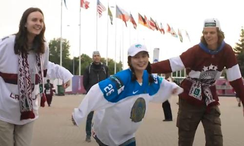 На чемпионате мира в Риге исполнили казахский народный танец «Қара жорға». Видео