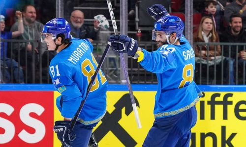 Фоторепортаж с матча ЧМ-2023 по хоккею Казахстан — Словения 4:3