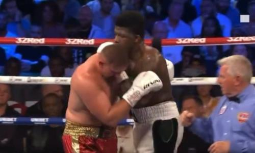 Главный бой вечера бокса в Лондоне за титул WBO обернулся избиением и капитуляцией. Видео