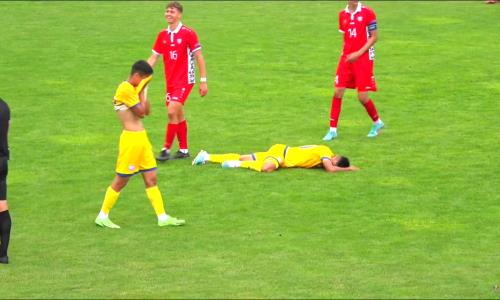 Юношеская сборная Казахстана потерпела поражение в матче-реванше. Видео