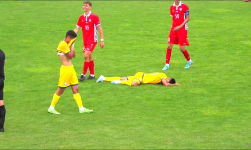 Юношеская сборная Казахстана потерпела поражение в матче-реванше. Видео