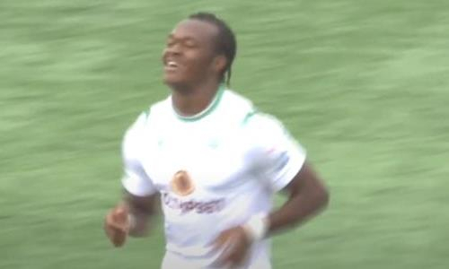 Видео второго гола Эффионга матча Кубка Казахстана «Атырау» — «Кайрат»