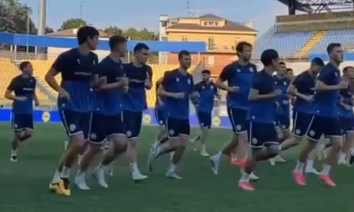 Казахстан провел тренировку в Италии перед матчем отбора Евро-2024. Видео