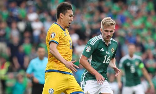 Фоторепортаж с матча отбора Евро-2024 Северная Ирландия — Казахстан 0:1