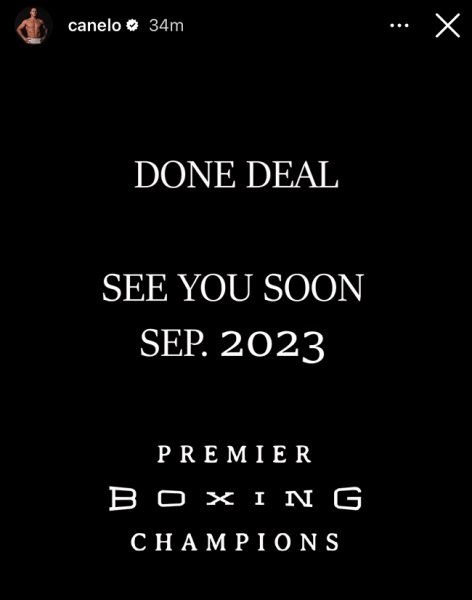 «Канело» официально объявил о своем следующем бое