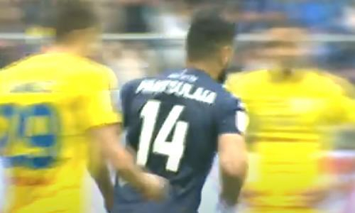 Видео гола Панцулая матча Премьер-Лиги «Астана» — «Каспий»