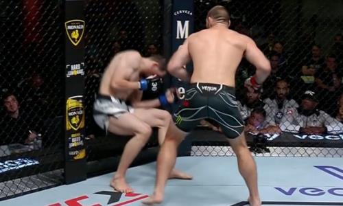 Российского бойца нокаутировали в главном бою турнира UFC после разгрома казаха. Видео
