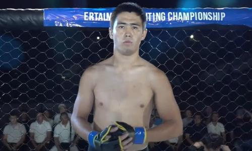 Нокаутом в первом раунде закончился бой файтеров из Казахстана и Кыргызстана. Видео