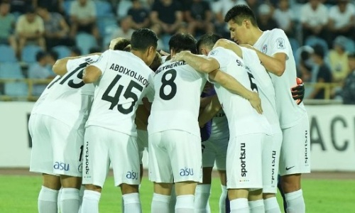 Закончился первый тайм матча «Ордабасы» — «Легия»