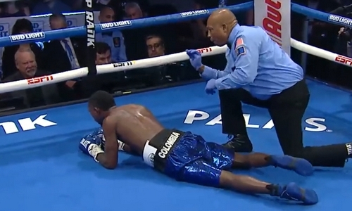 Экс-чемпиона мира отправили в нокдаун и жестко нокаутировали. Видео