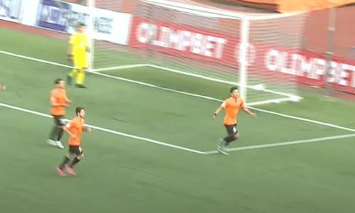 Видео гола Таттыбаева матча Премьер-Лиги «Шахтер» — «Каспий»