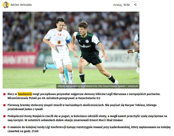 «Ордабасы» «перевезли» в Ташкент после упущенной победы над «Легией»