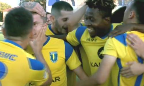 Видео гола Нурбола матча Премьер-Лиги «Атырау» — «Жетысу»