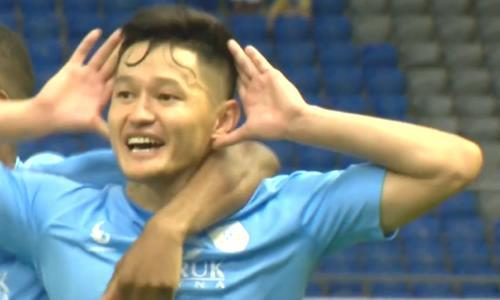 Видео гола Досмагамбетова матча Премьер-Лиги «Астана» — «Кайсар»