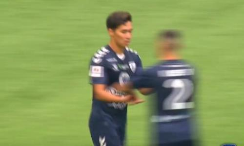 Видео гола Усенова матча Премьер-Лиги «Окжетпес» — «Каспий»