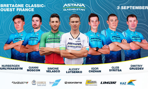 «Астана» опубликовала состав на «Классику Бретани»