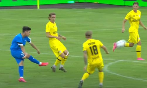 18-летний казахстанский футболист забил сумасшедший гол в европейском чемпионате. Видео