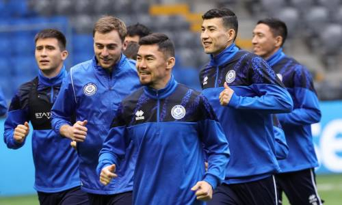 Фоторепортаж с тренировки сборной Казахстана перед матчем с Финляндией