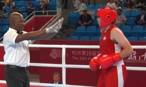Узбекистан в бою с нокдауном понес неожиданную потерю в боксе на Азиаде в Ханчжоу