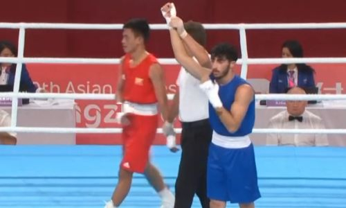 Казус с участием Казахстана произошел на боксерском турнире Азиады-2023. Видео