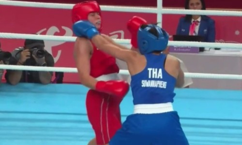 Видео боя красотки-боксерши из Казахстана с нокаутом за медаль Азиады-2023